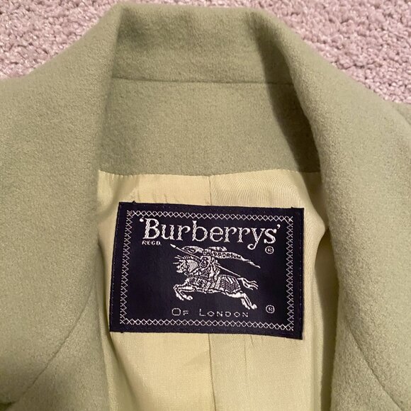 Burberry Cashmere Jacket Womens size 12 - Green - Picture 5 of 10